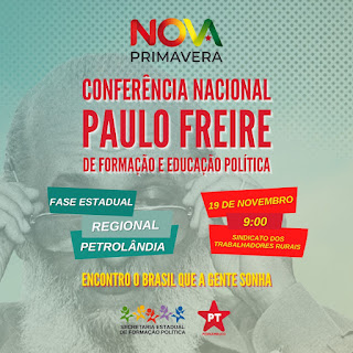 PT DE PETROLÂNDIA REALIZA SEMINÁRIO DA CONFERÊNCIA NACIONAL PAULO FREIRE DE FORMAÇÃO POLÍTICA